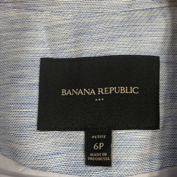 Banana Republic Cotton Linen Blend Blazer 6P - Picture 4 of 13